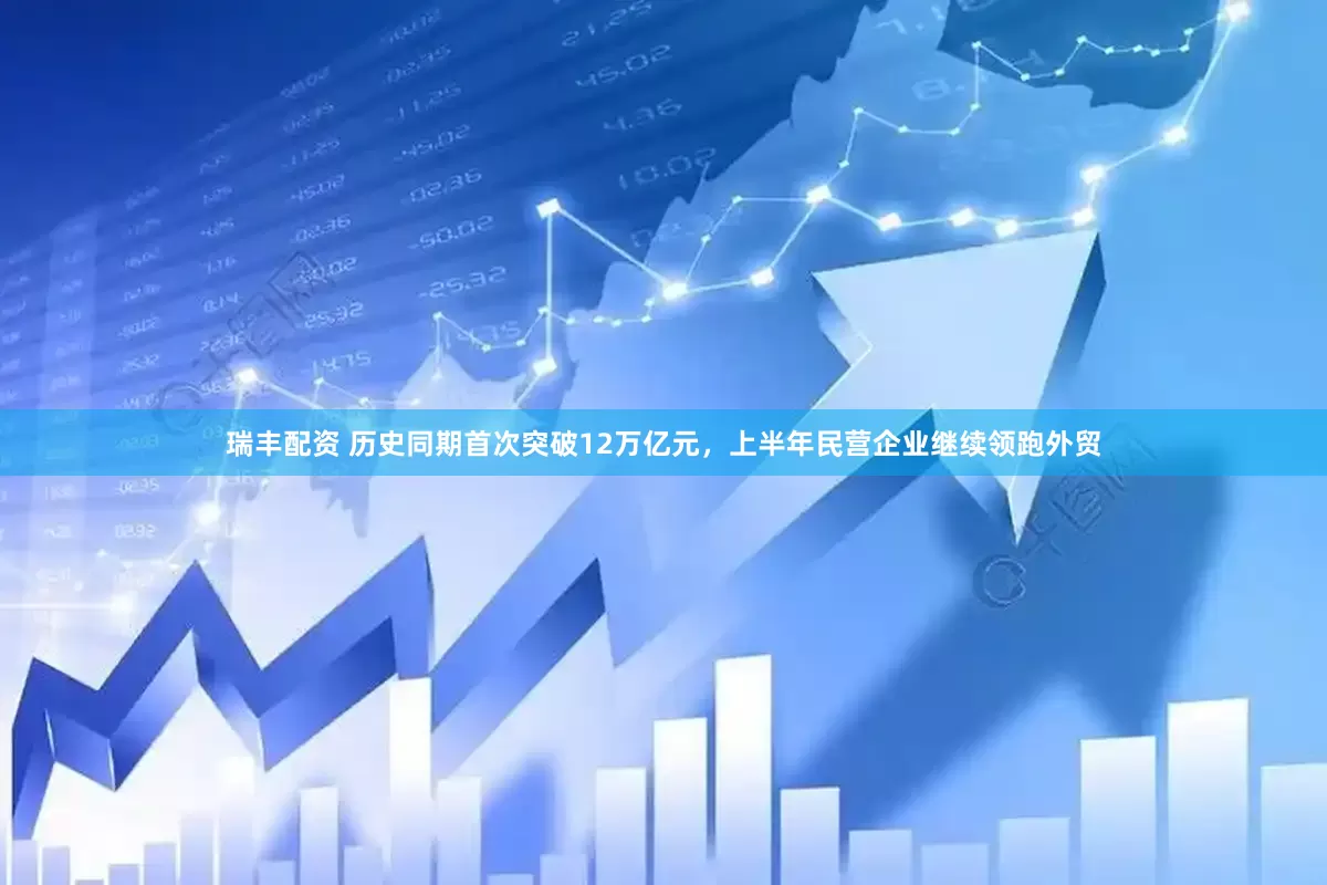 瑞丰配资 历史同期首次突破12万亿元，上半年民营企业继续领跑外贸